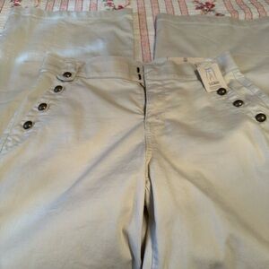 St. John's Bay Cream Wide Leg Pants